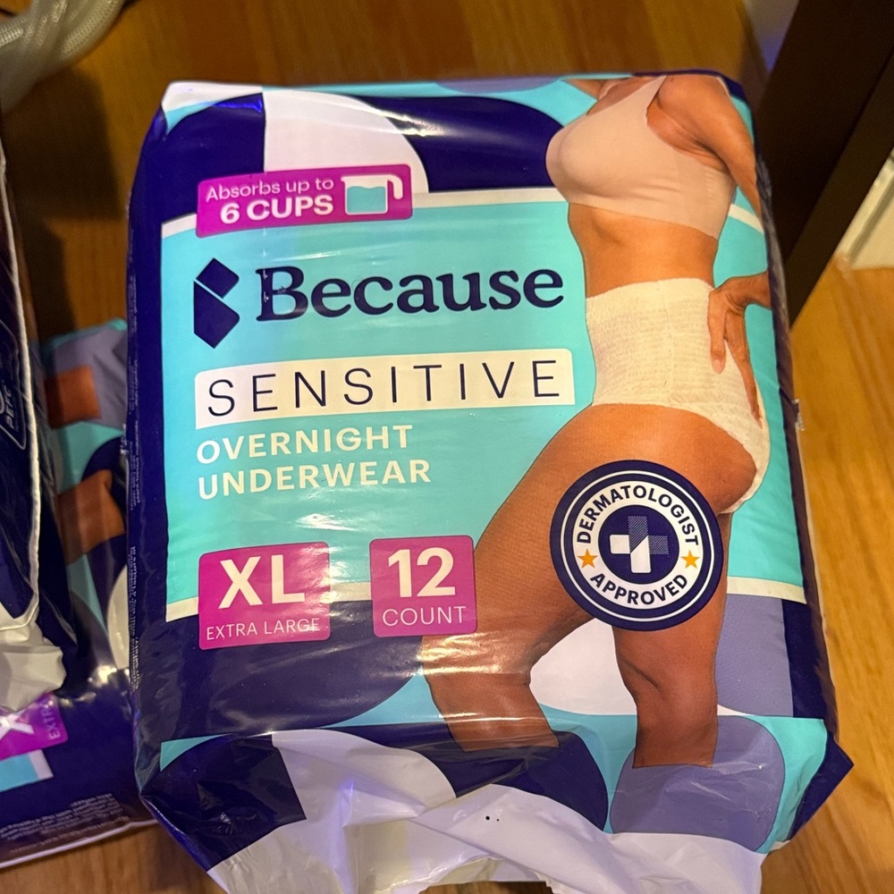 Sensitive Overnight Underwear - XL, White